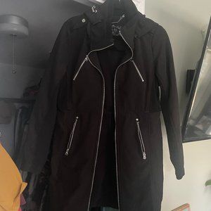 Long Black Edgy Coat